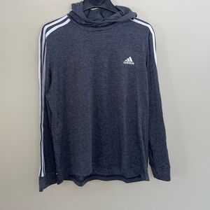 Adidas areoready lightweight pullover hooded shirt. Size XL